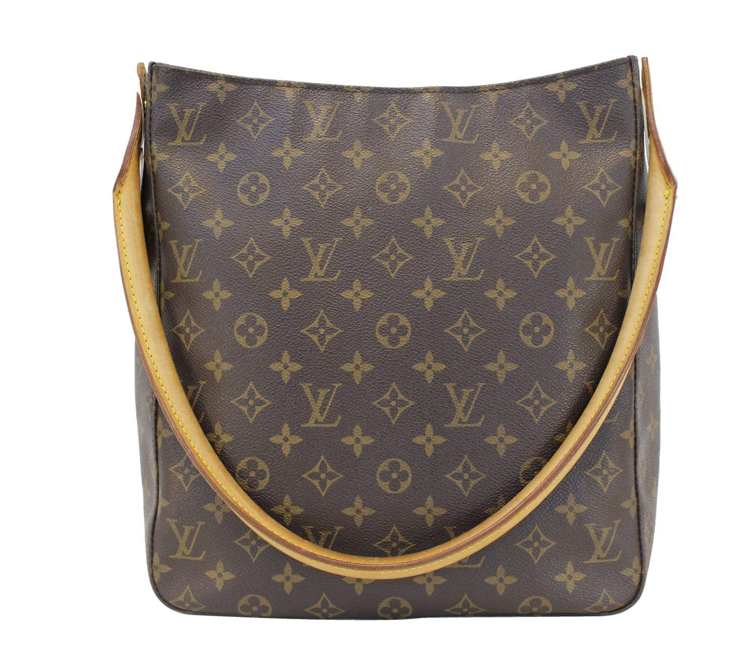 LOUIS VUITTON NEW Monogram Canvas Loop Gold Chain Small Evening Shoulder Bag  For Sale at 1stDibs