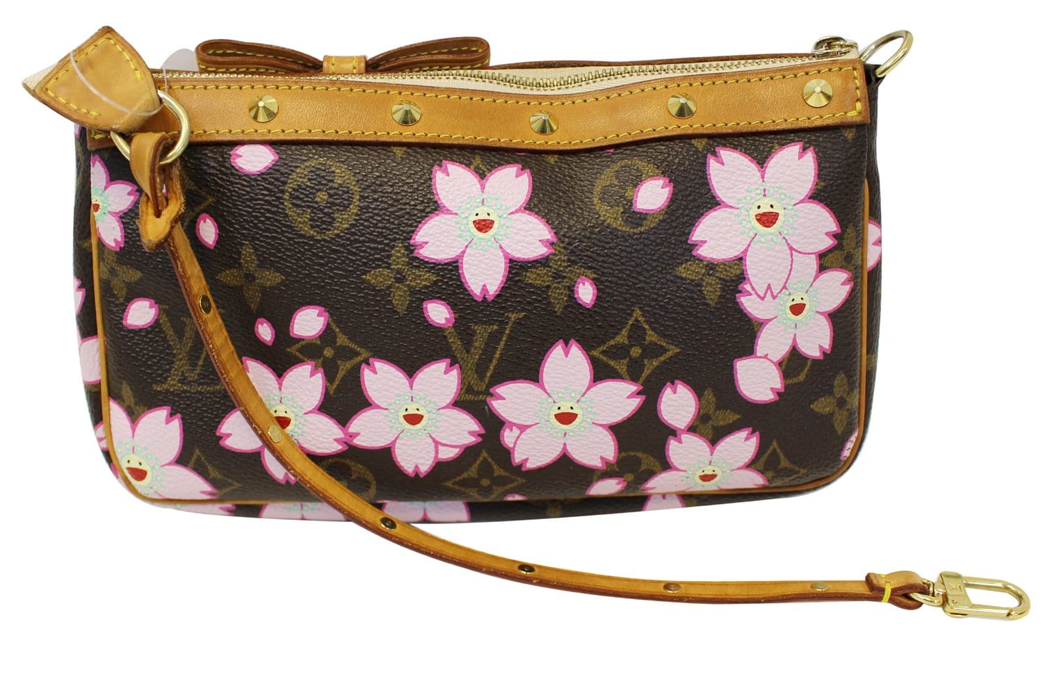 LOUIS VUITTON Monogram Cherry Blossom Accessories Pochette Bag