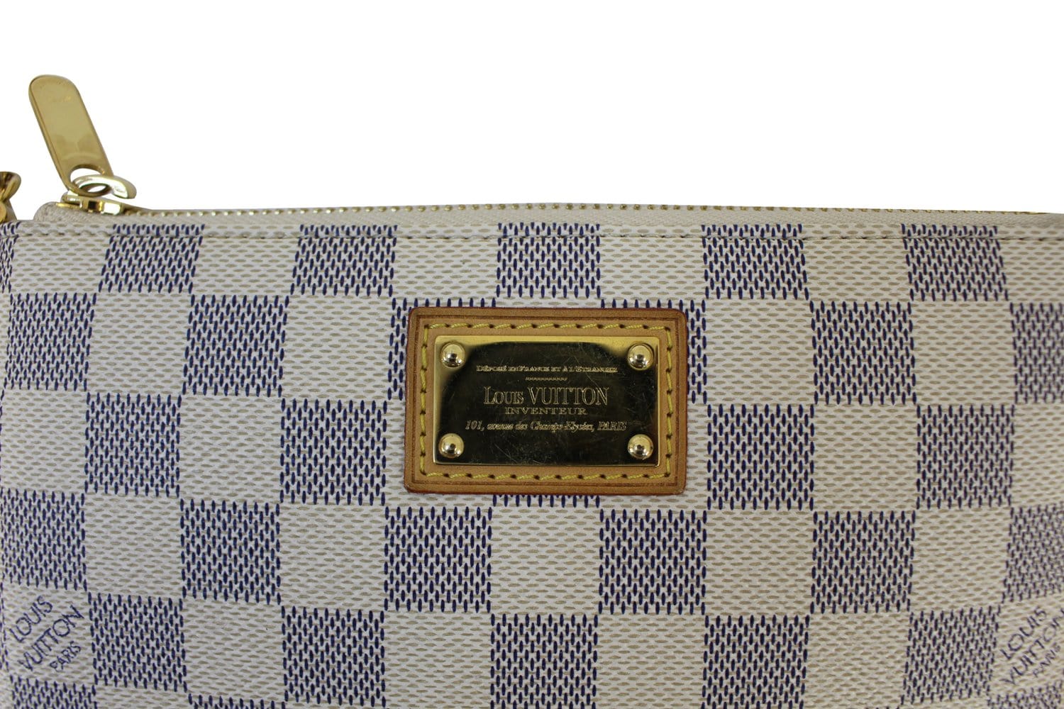 LOUIS VUITTON Damier Azur Pochette Milla MM Clutch Pouch - 20% Off