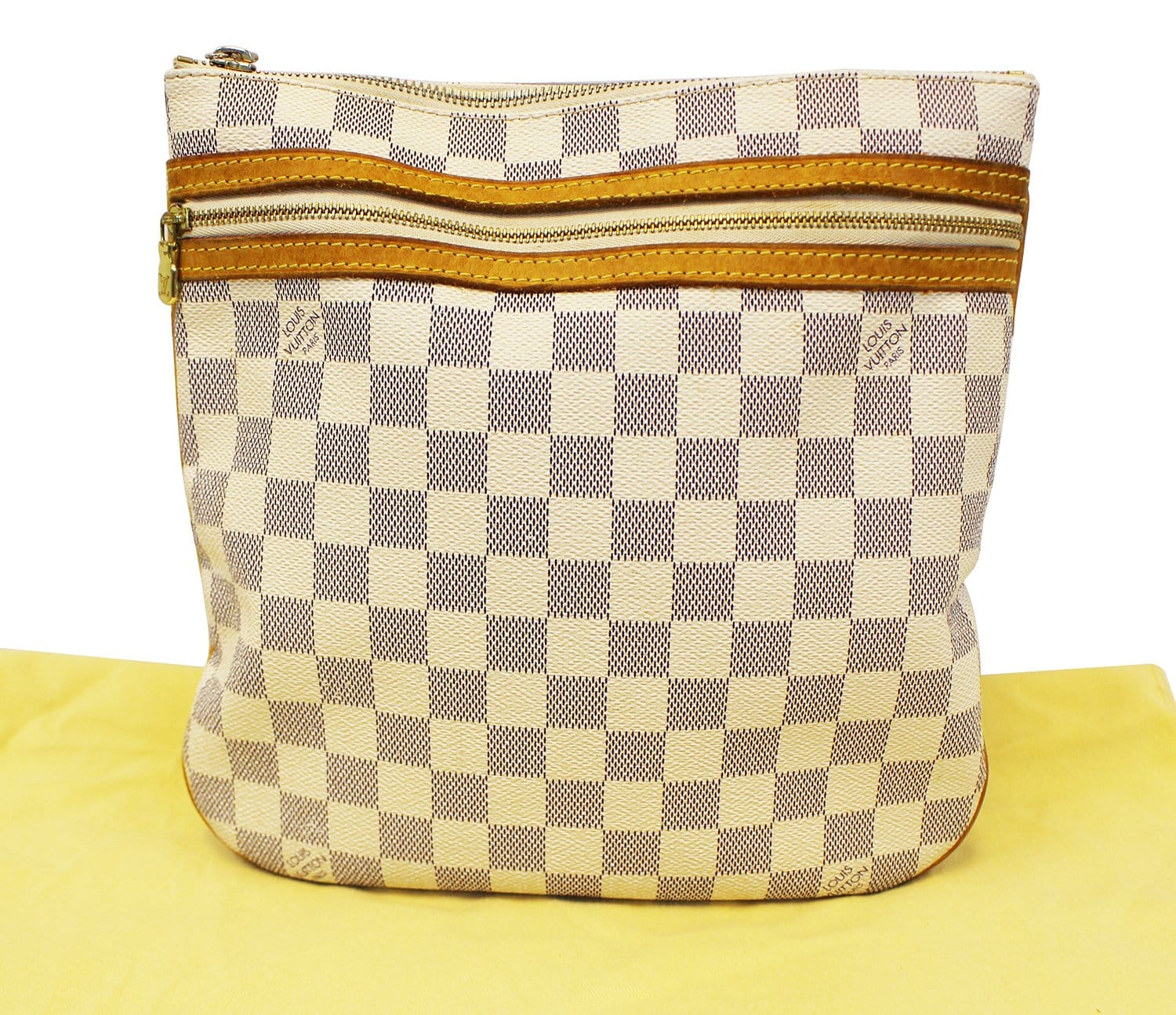 Louis Vuitton Pre-Owned White Damier Azur Pochette Bosphore Canvas  Crossbody Bag, Best Price and Reviews