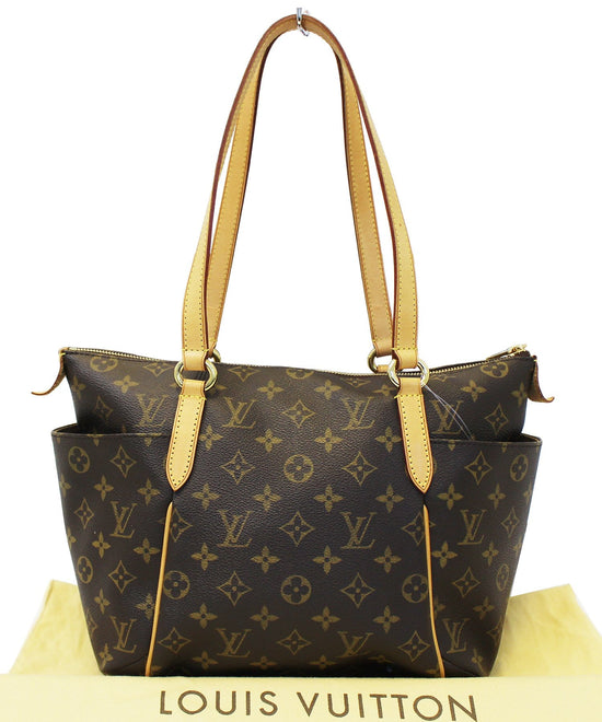 Authentic Louis Vuitton Monogram Totally PM Tote Bag Brown M56688 Used F/S