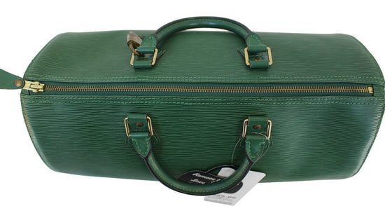 Louis Vuitton Borneo Green Speedy 35 Bag – The Closet