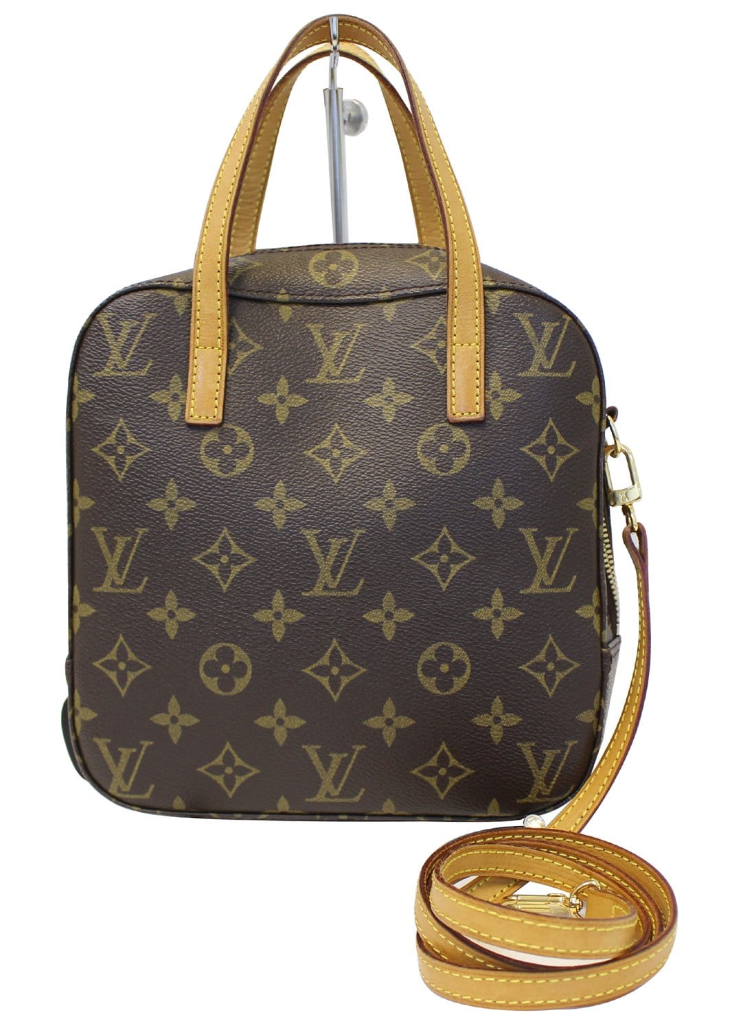 LOUIS VUITTON M47500 Monogram Spontini 2WAY Shoulder Bag Brown