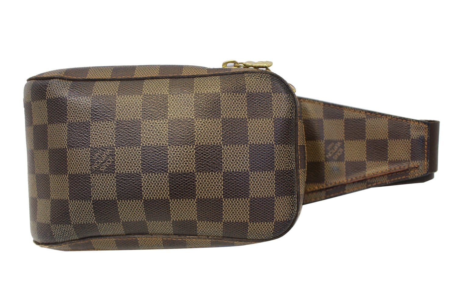 Geronimo cloth handbag Louis Vuitton Brown in Cloth - 29622307