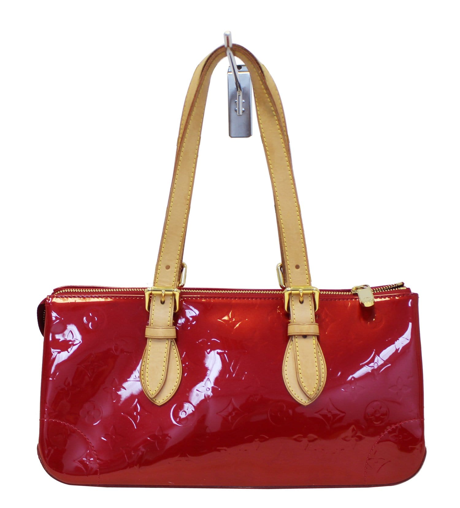 Louis Vuitton Red Monogram Vernis Rosewood Avenue Bag