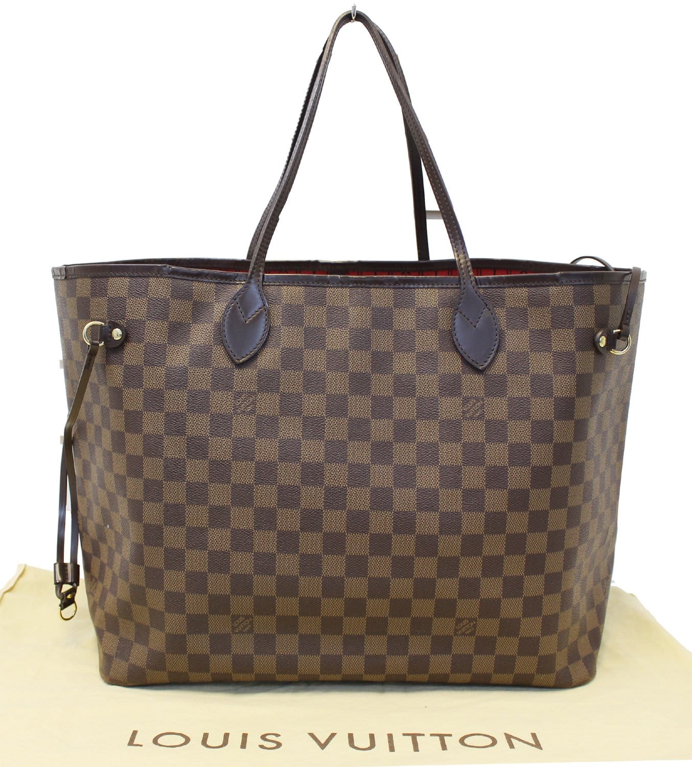 LOUIS VUITTON Damier Ebene Neverfull GM Tote Bag