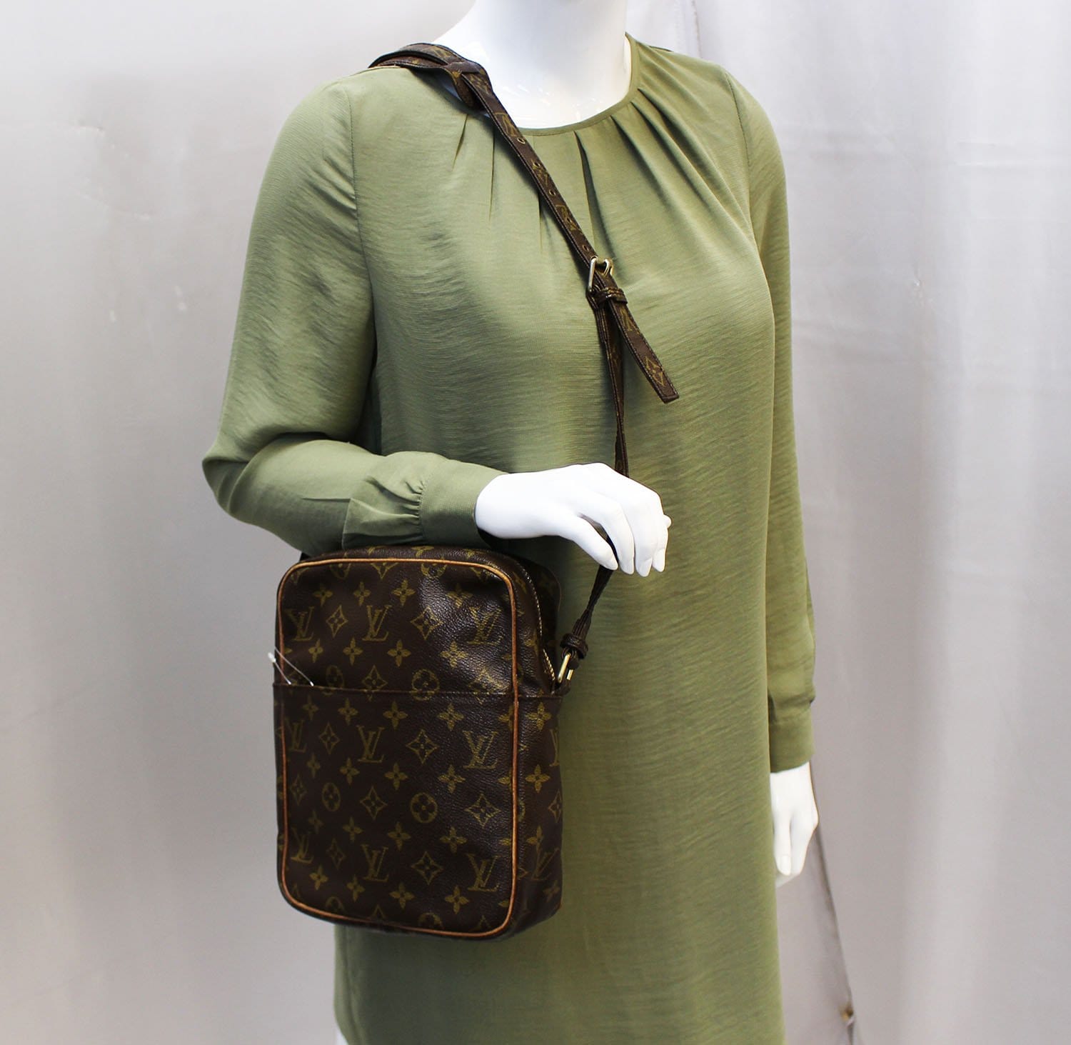 LOUIS VUITTON Monogram Canvas Danube Crossbody Shoulder Bag