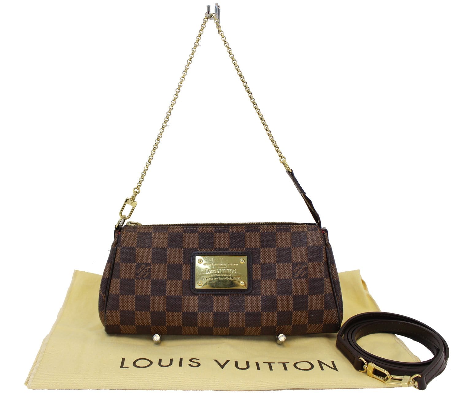 Louis Vuitton Damier Ebene Eva Clutch