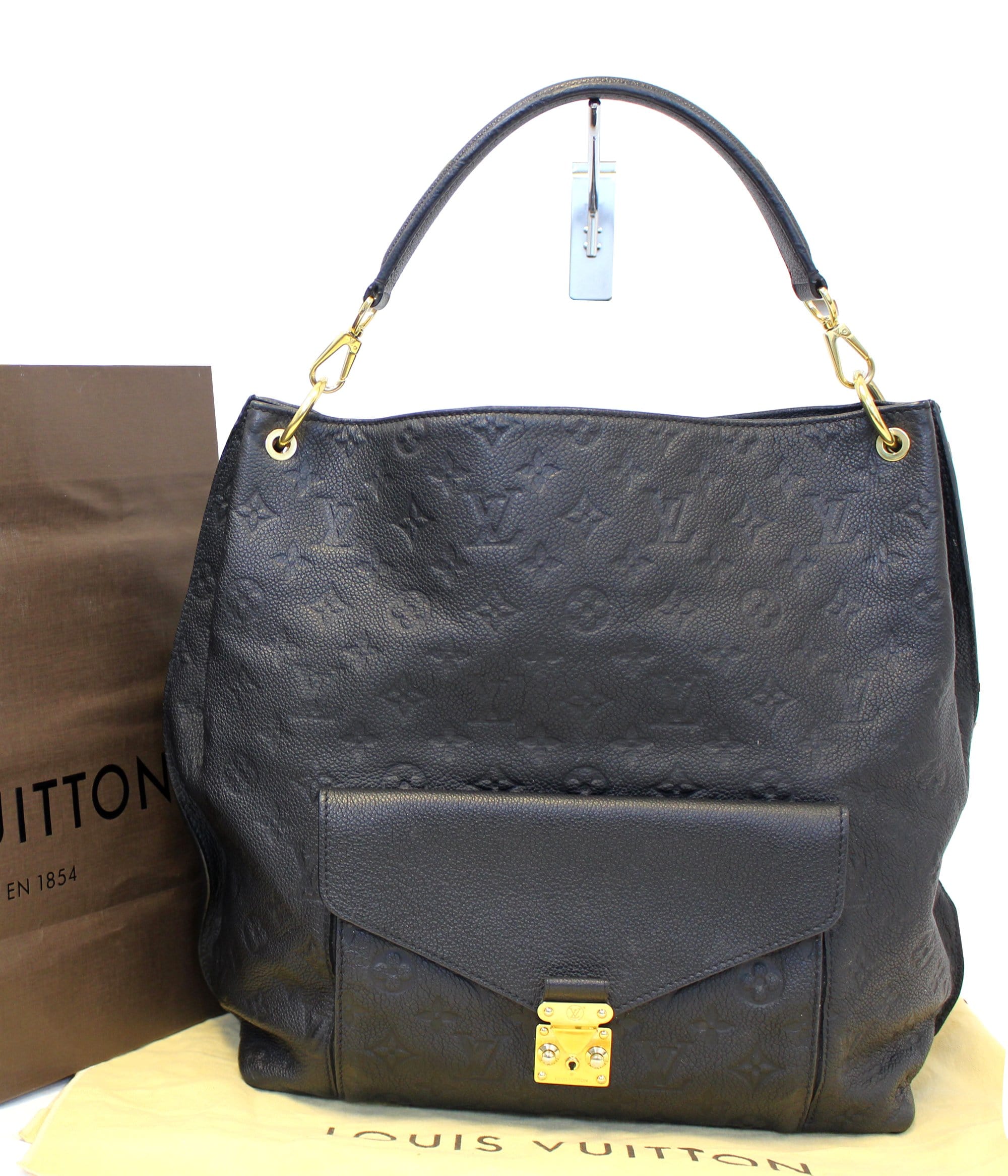 Black Louis Vuitton Monogram Empreinte Pochette Metis Satchel, LOUIS  VUITTON Delightful PM Monogram Hobo Shoulder Bag