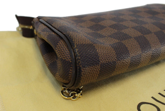 LOUIS VUITTON Damier Ebene Eva Accessories Pouch Crossbody Bag E4026