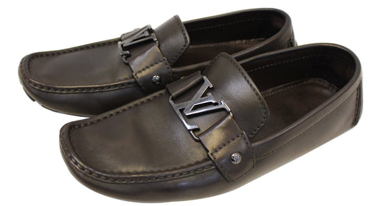 Louis Vuitton Black Patent Leather Monte Carlo Driving Loafers