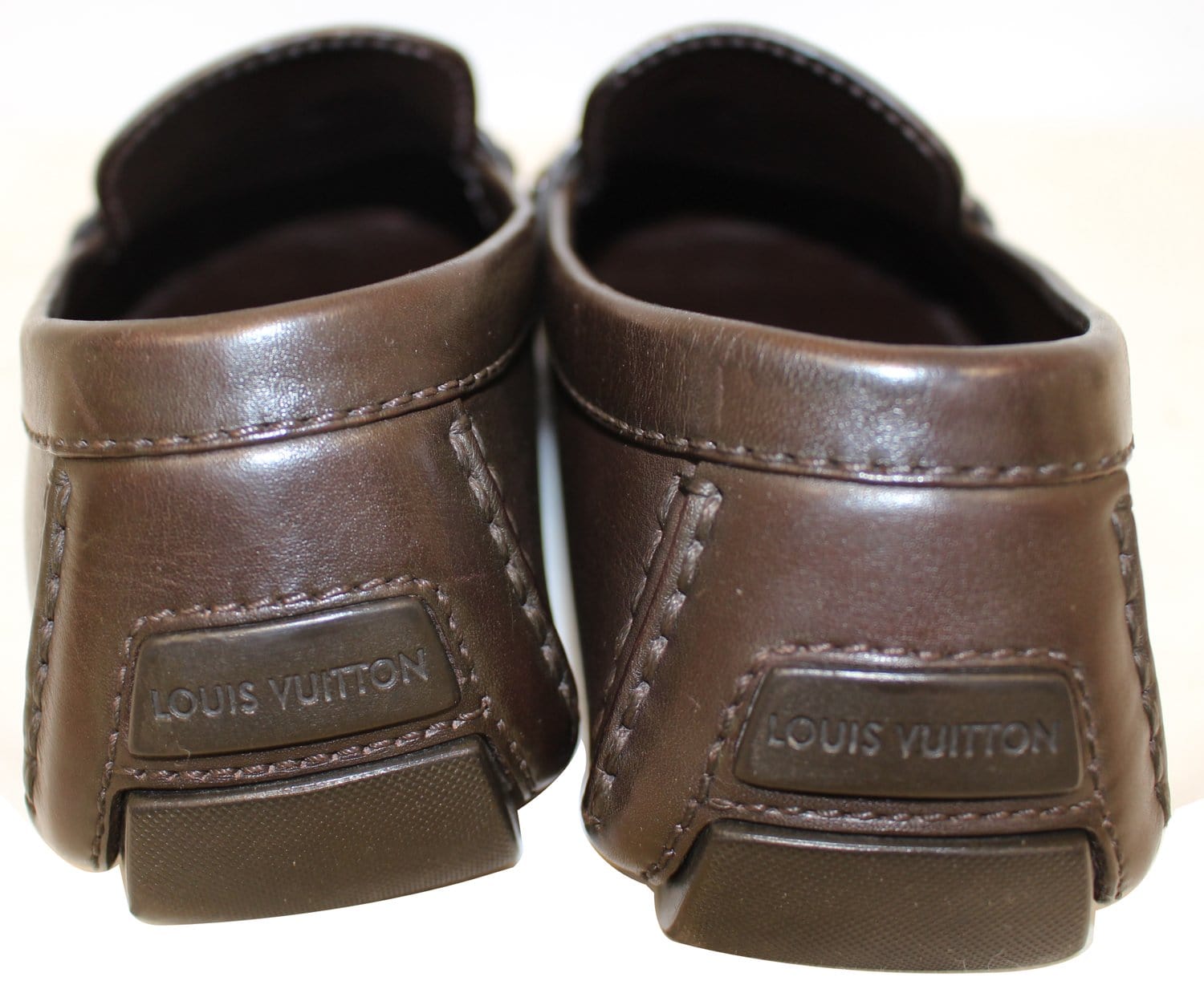 LOUIS VUITTON Dark Brown Monte Carlo Moccasins Driving Shoes