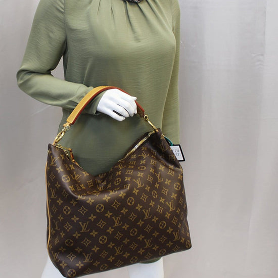 Sully leather handbag Louis Vuitton Brown in Leather - 35971231