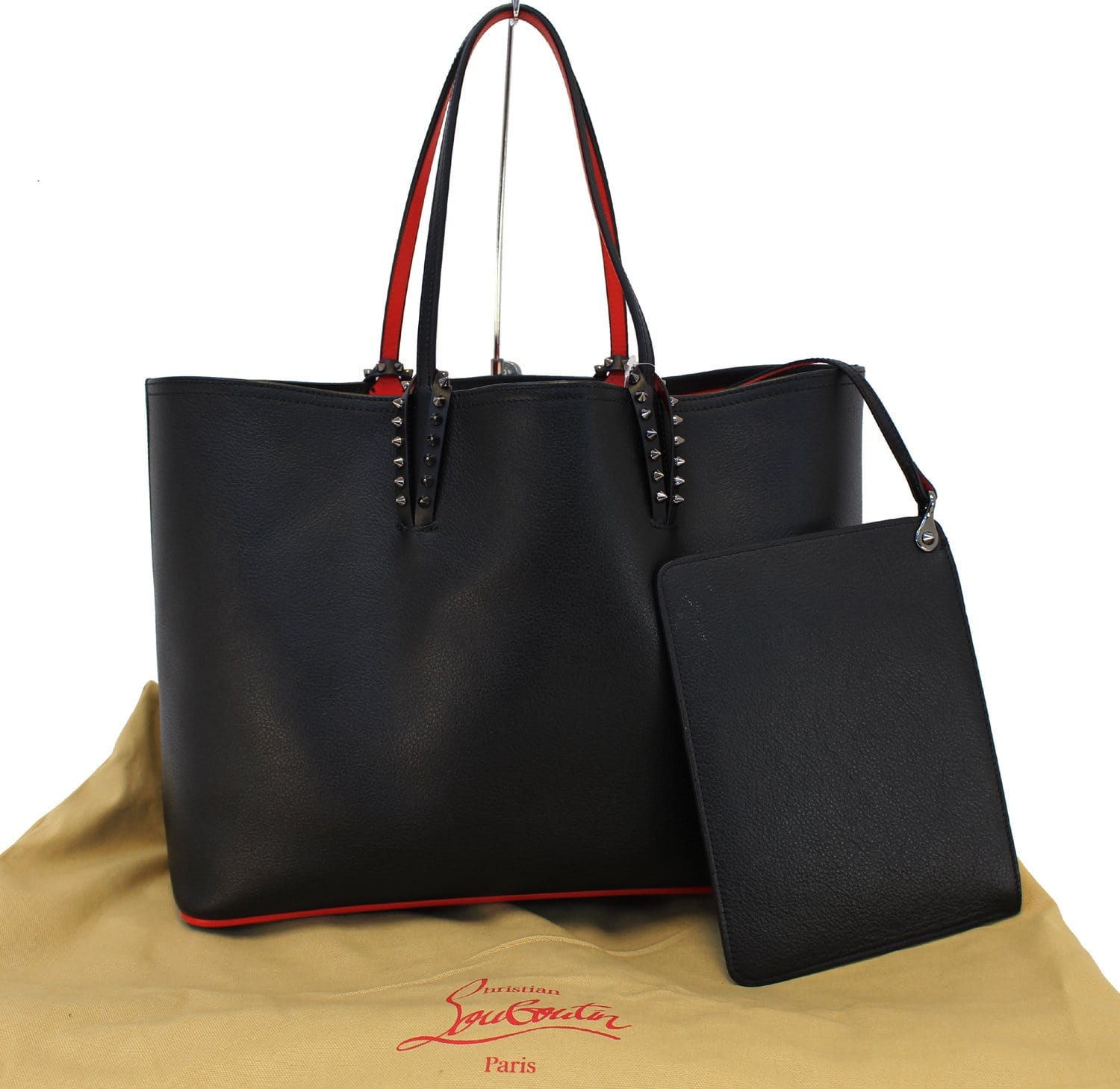 Christian Louboutin Cabata Studded Leather Tote