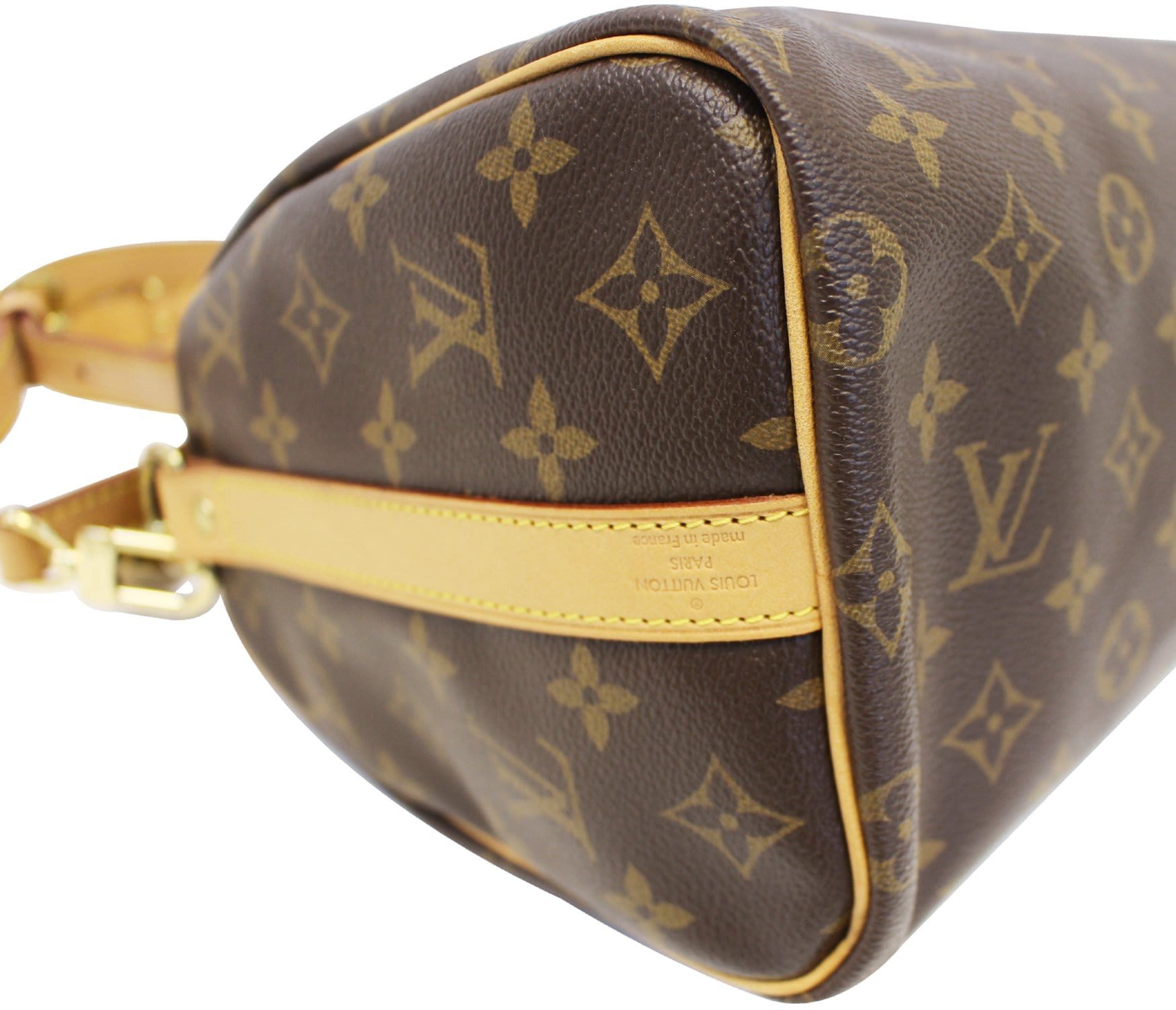 Authentic LOUIS VUITTON Monogram Speedy 25 Bandouliere Satchel Bag TT1