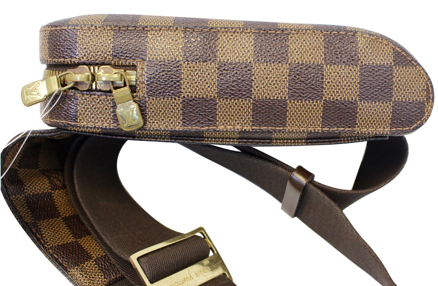 LOUIS VUITTON Damier Ebene Geronimos Brown Hip Bag