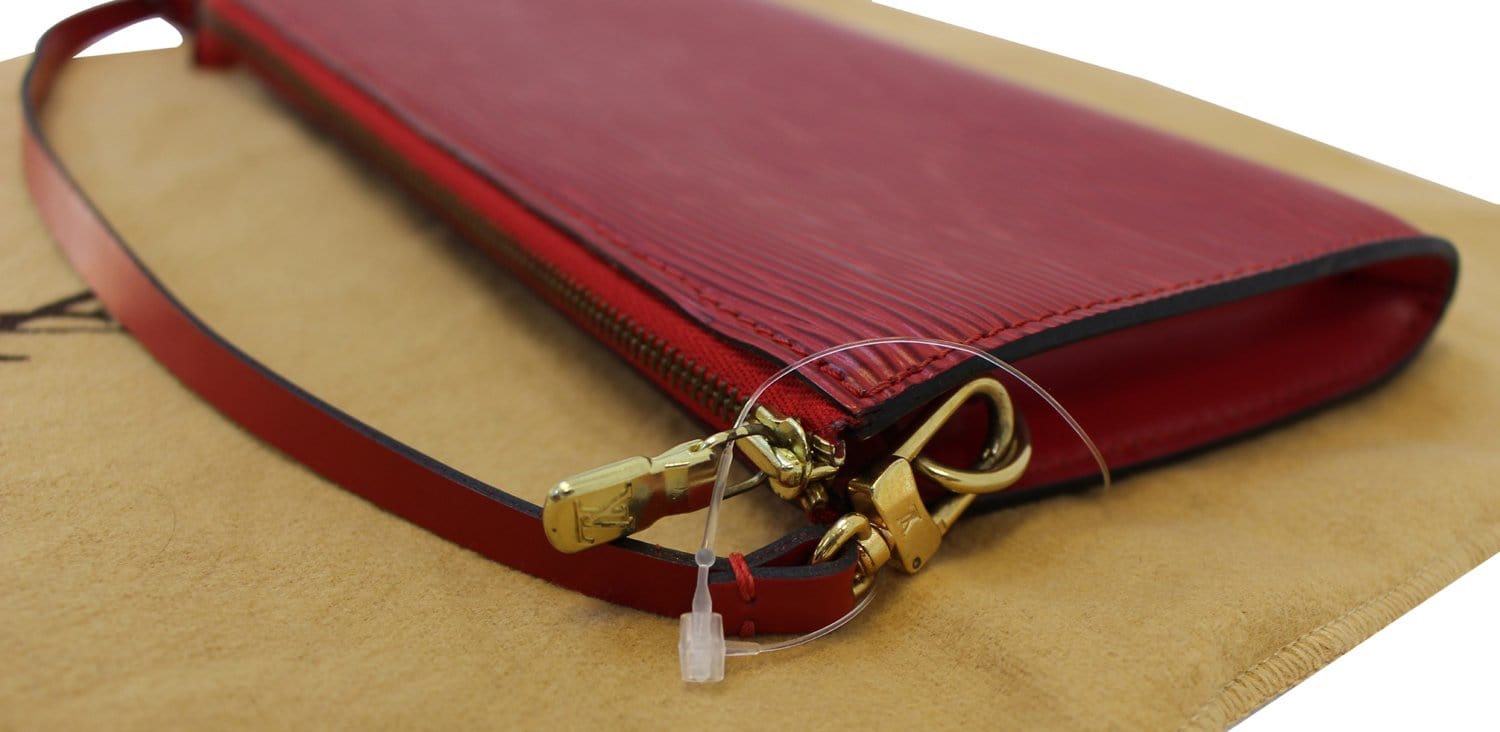 LOUIS VUITTON Epi Leather Red Pochette Accessoires Pouch - Final Call