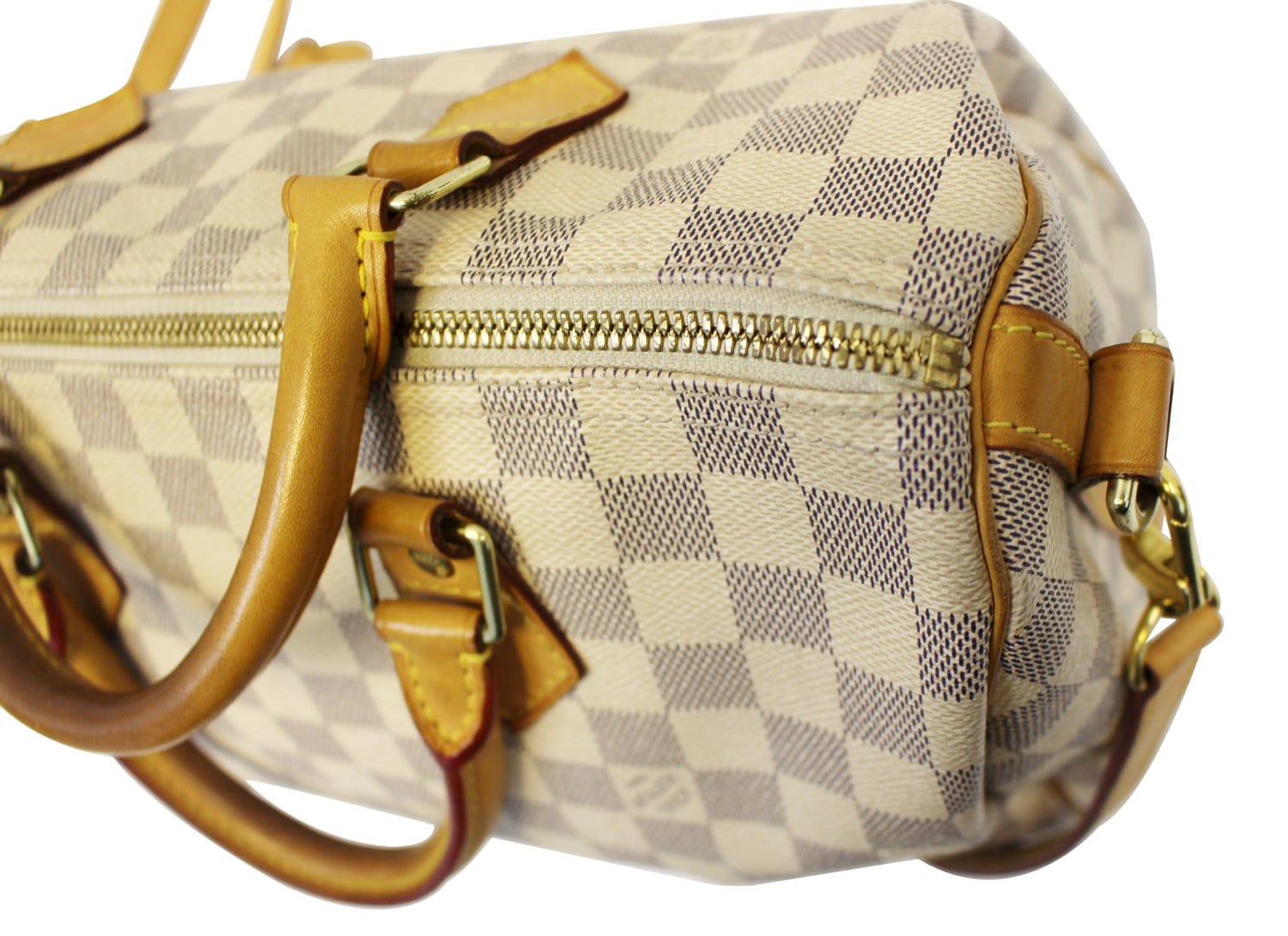 LOUIS VUITTON Speedy 30 Damier Azur Bandouliere Satchel Bag