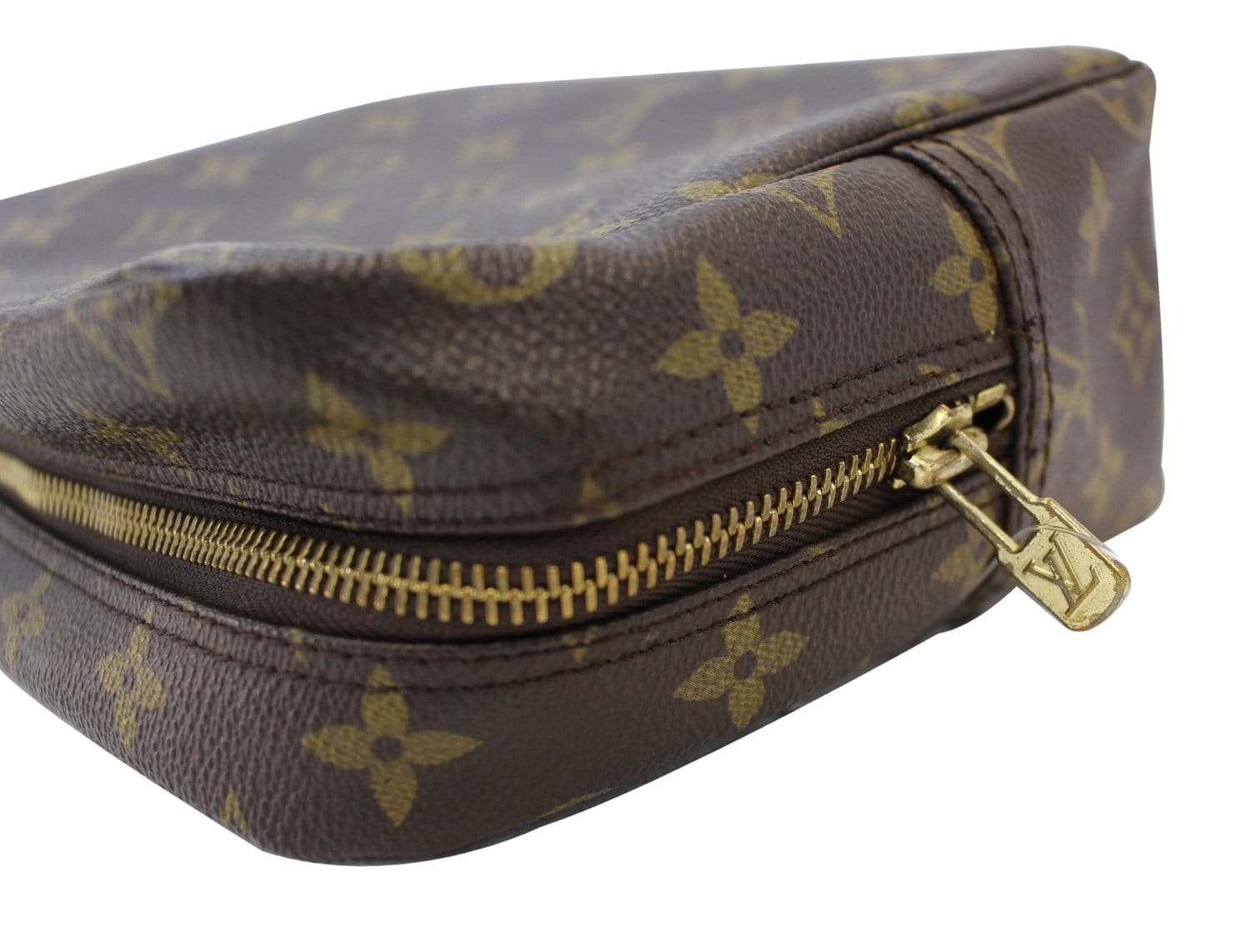 Authentic LOUIS VUITTON Monogram Canvas Trousse Toilette 28 Clutch TT1