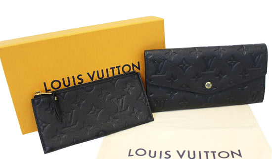 Louis Vuitton Monogram Empreinte Cléa Wallet, Black, * Inventory Confirmation Required