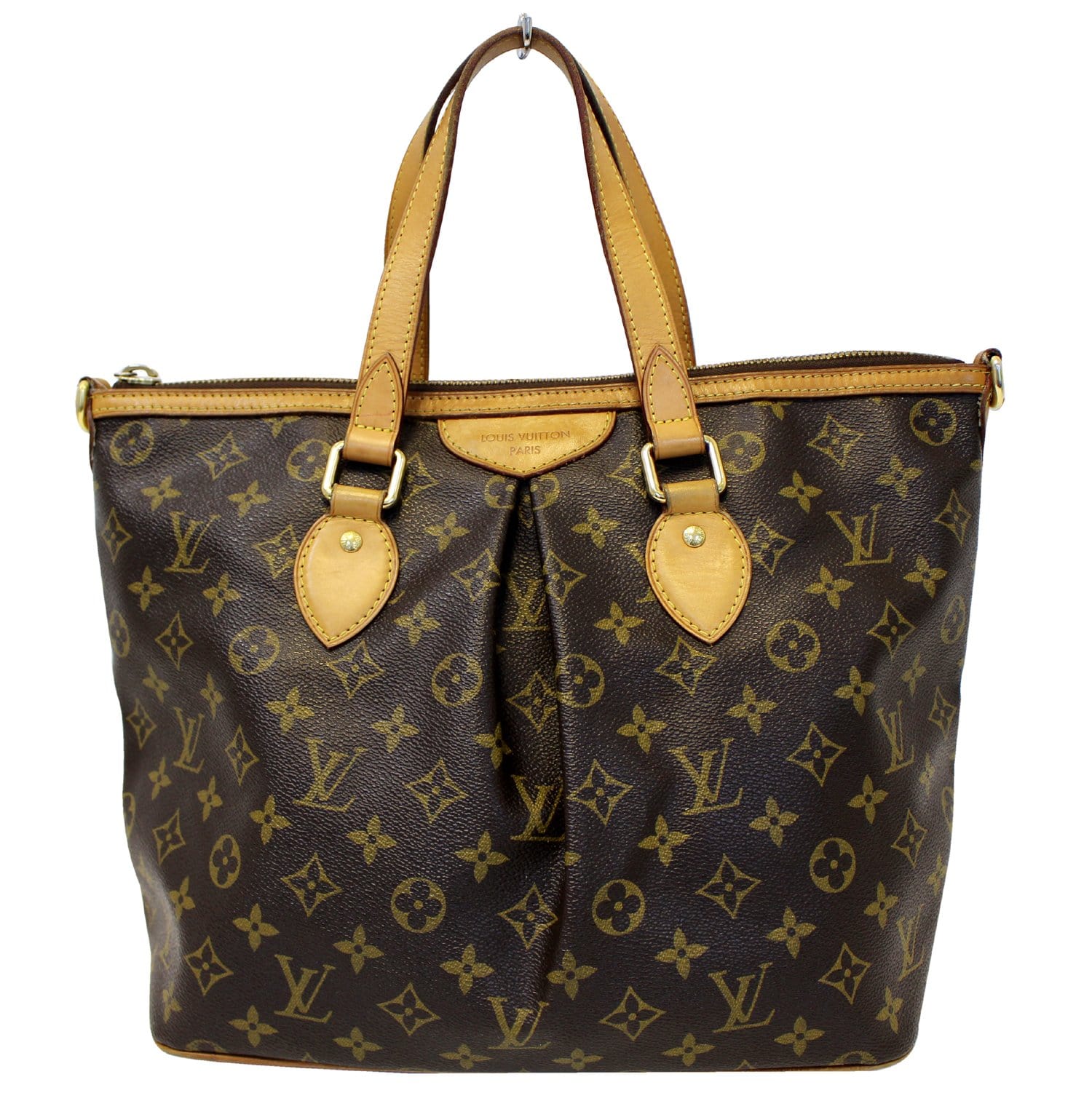 Authentic LOUIS VUITTON Monogram Palermo PM Tote Shoulder Bag E3640