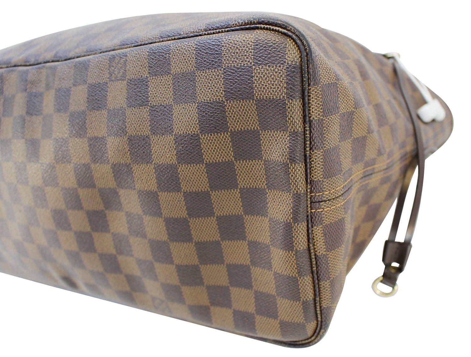 Authentic LOUIS VUITTON Damier Ebene Neverfull GM Tote Bag E3226