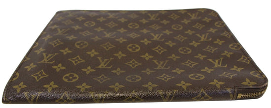 Authentic Louis Vuitton Classic Monogram Poche Folio Document Case – Paris  Station Shop