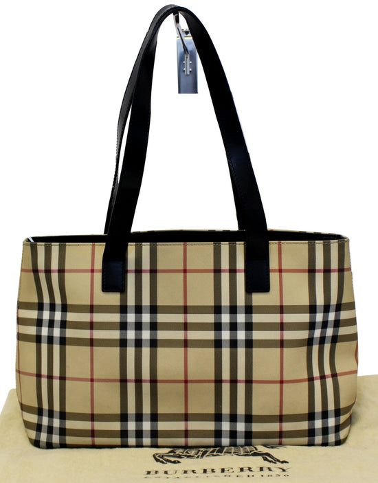 BURBERRY Nova Check Multi Color Tote Shoulder Bag