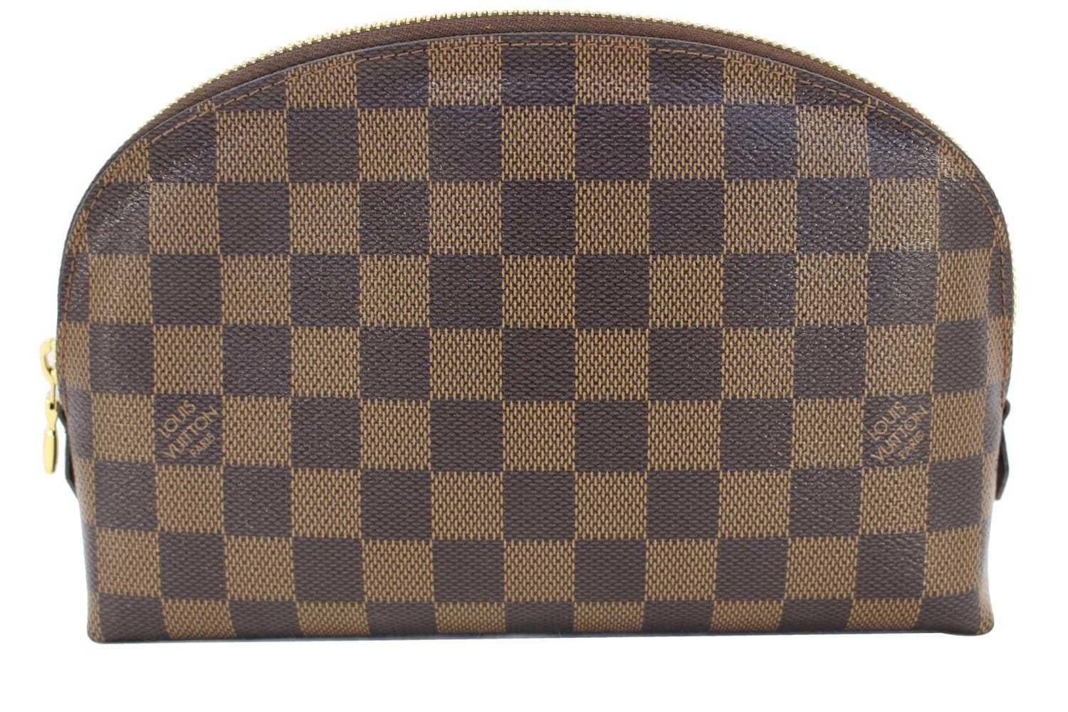 LOUIS VUITTON Damier Ebene Cosmetic GM Pouch Case - 20% Off