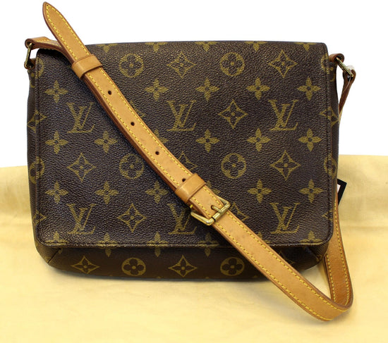 Louis Vuitton Brown Monogram Musette Tango Short Strap Cloth ref.920174 -  Joli Closet