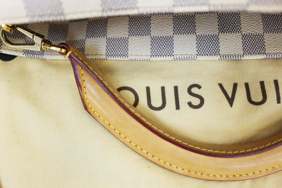 White Louis Vuitton Damier Azur Soffi Satchel – Designer Revival