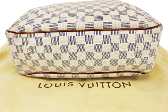 E4791 Louis Vuitton Soffi Satchel White Damier Azur Canvas Hobo AH1113 