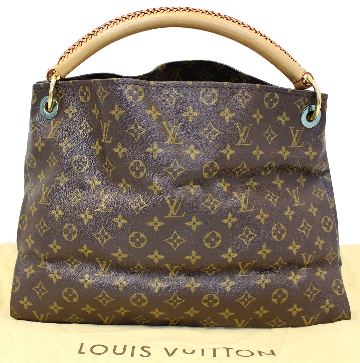 Louis Vuitton Artsy Mm Monogram Canvas Hobo Brown Shoulder Bag 4724