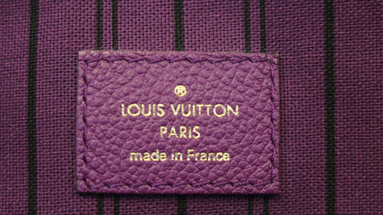 Louis Vuitton Marais Handbag Monogram Empreinte Leather mm Purple