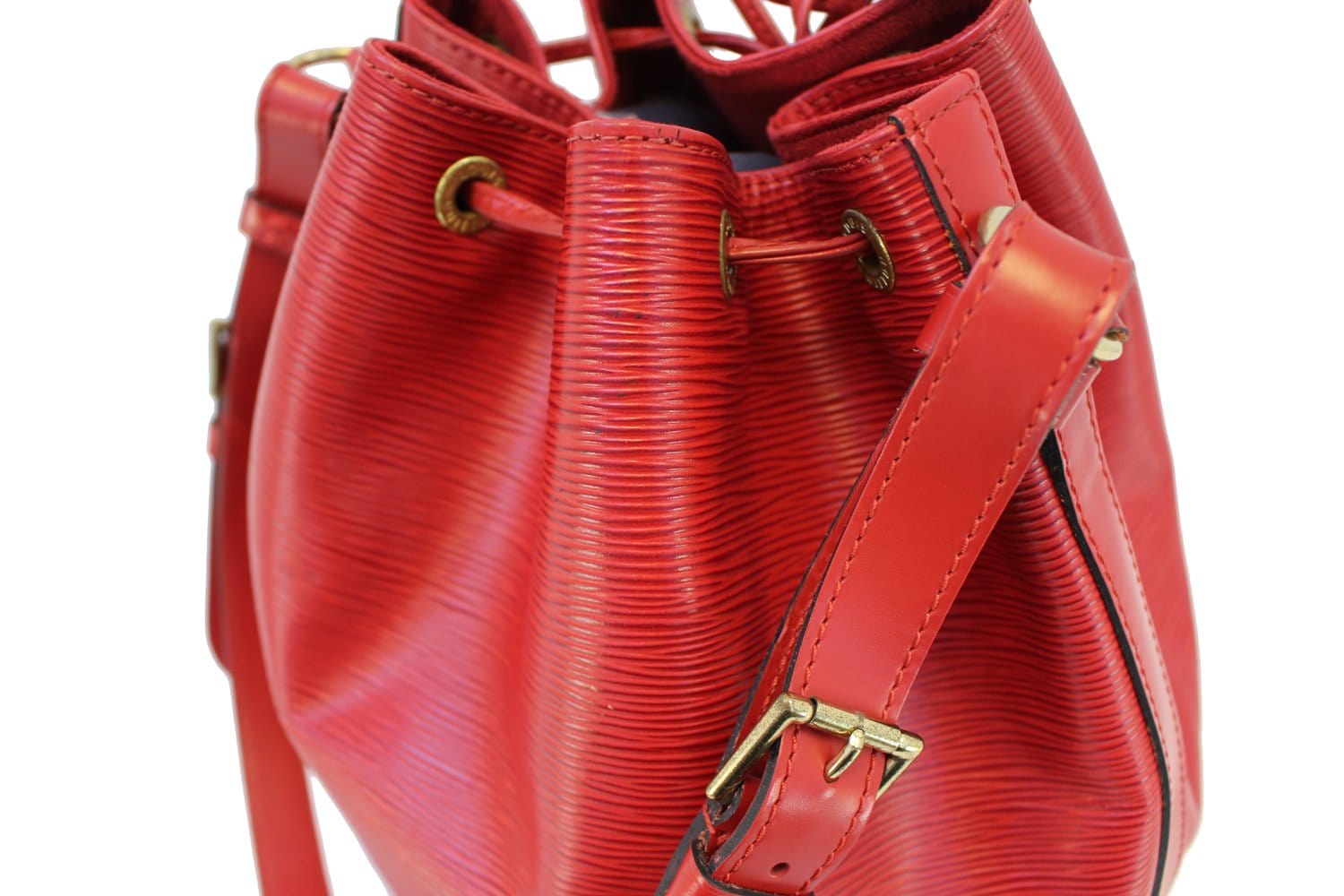 Authentic LOUIS VUITTON Epi Leather Red Large Noe Shoulder Bag TT1489