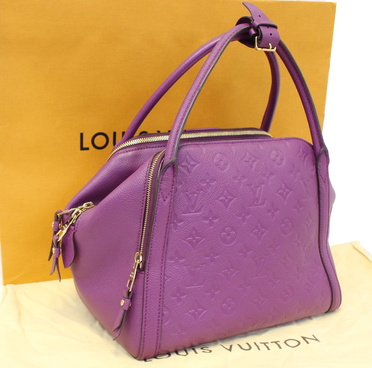 LOUIS VUITTON Marais MM Amethyste Monogram Empreinte Bag