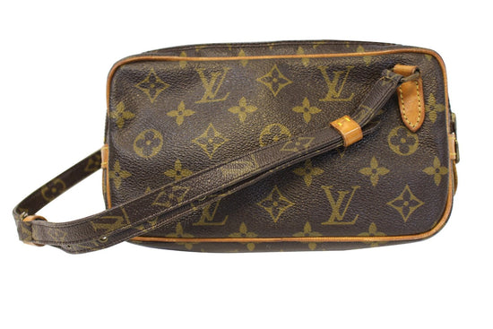 LOUIS VUITTON Pre Owned Crossbody Bag Monogram Pochette Marly Bandouli