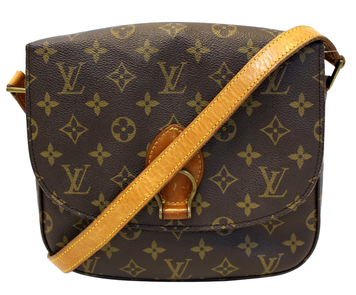 LOUIS VUITTON Monogram Saint Cloud GM Shoulder Bag Lv Vintage 