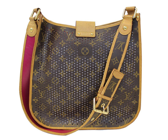 Louis Vuitton Limited Edition Fuchsia Perforated Monogram Musette