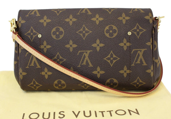 🌸Louis Vuitton Favorite PM Monogram Clutch Chain Purse Crossbody