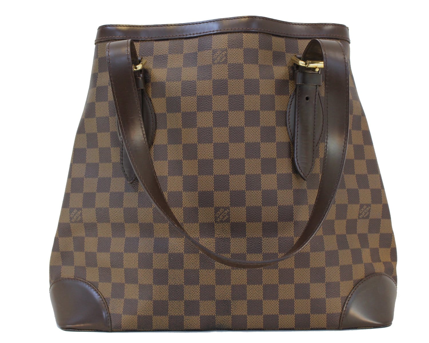 Authentic LOUIS VUITTON Damier Ebene Hampstead GM Shoulder Bag TT1458