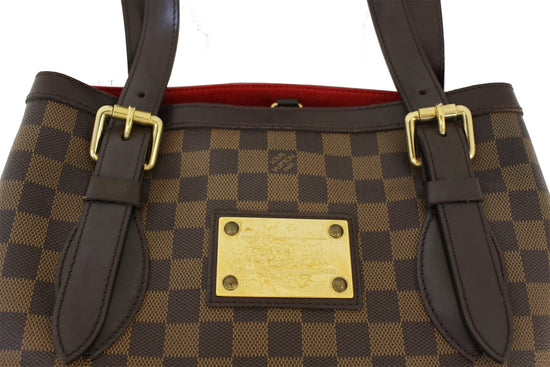 LOUIS VUITTON Damier Ebene Hampstead MM Shoulder Handbag