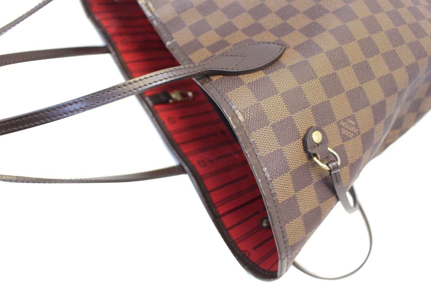 LOUIS VUITTON Damier Ebene Neverfull MM Shoulder Bag