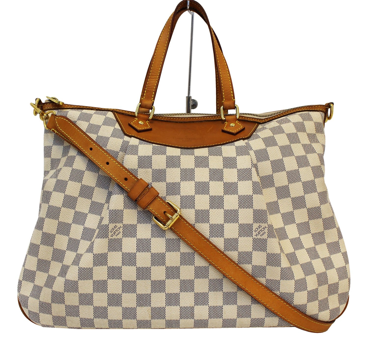 LOUIS VUITTON Damier Azur Siracusa PM Shoulder Bag N41113 LV Auth