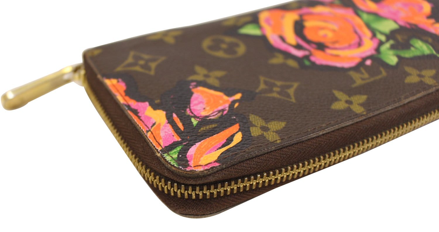 LOUIS VUITTON Roses Monogram Stephen Sprouse Zippy Wallet