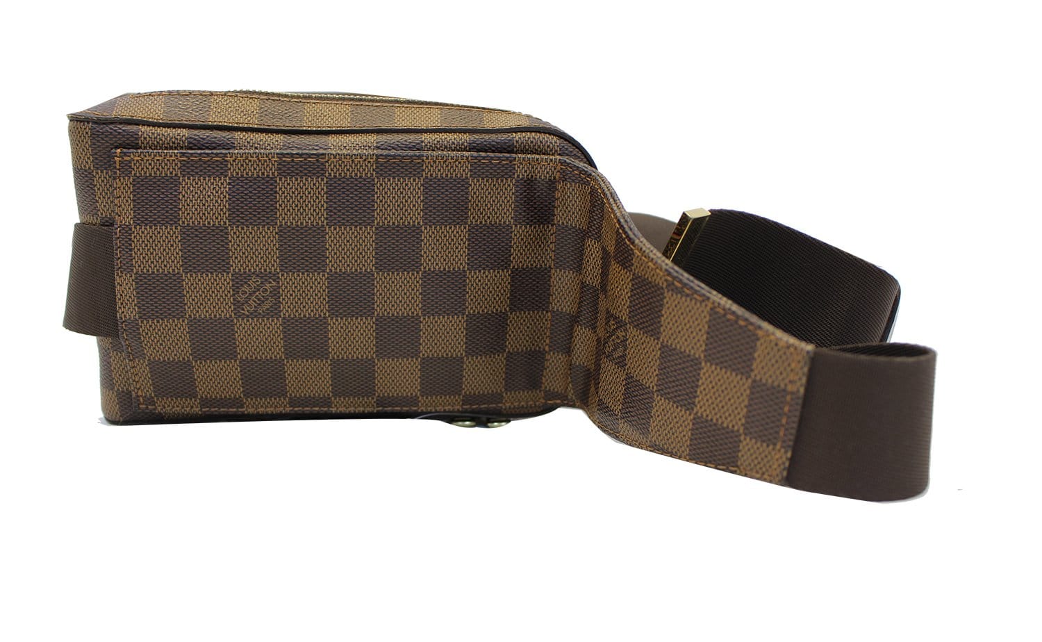 LOUIS VUITTON Damier Canvas Geronimos Brown Hip Bag