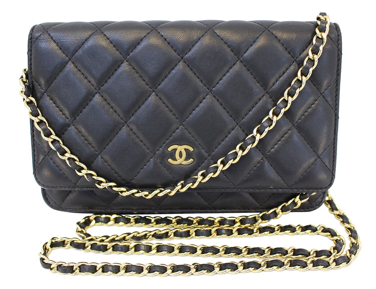 Authentic CHANEL Wallet On Chain Flap Crossbody Bag E3331 | Dallas Designer Handbags