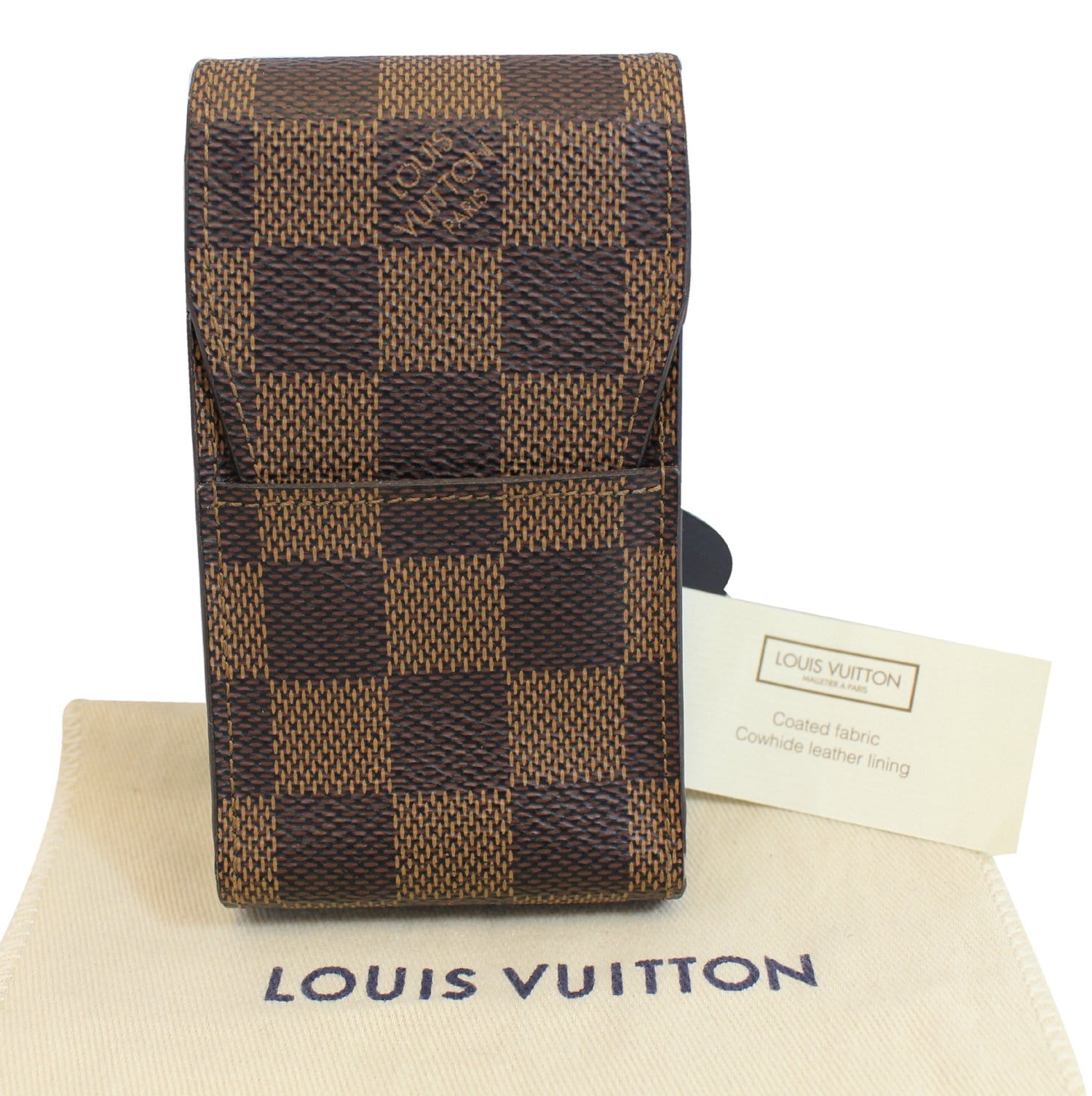 LOUIS VUITTON Damier Ebene Etui Cigarettes Case