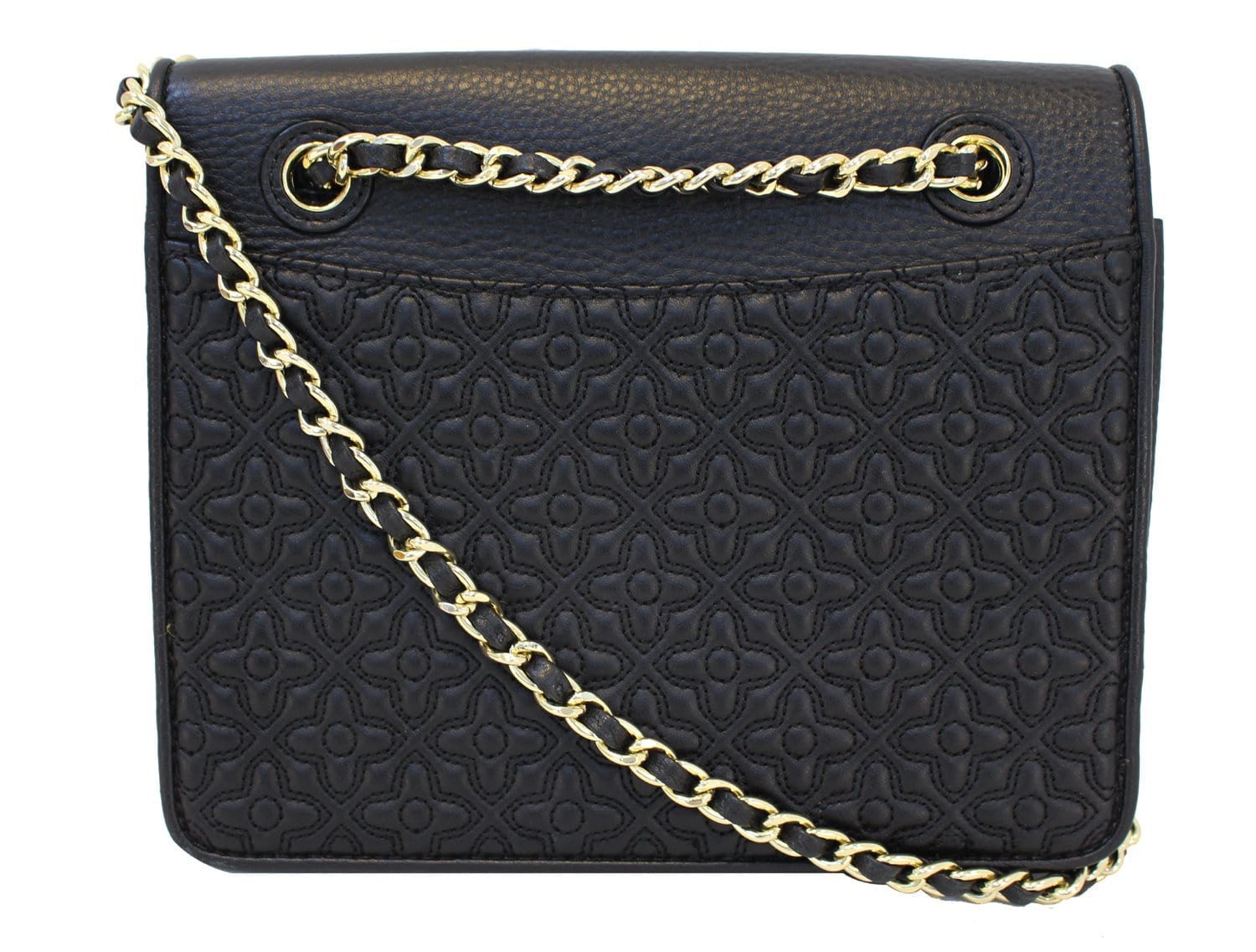 TORY BURCH Bryant Quilted Leather Black Crossbody Bag