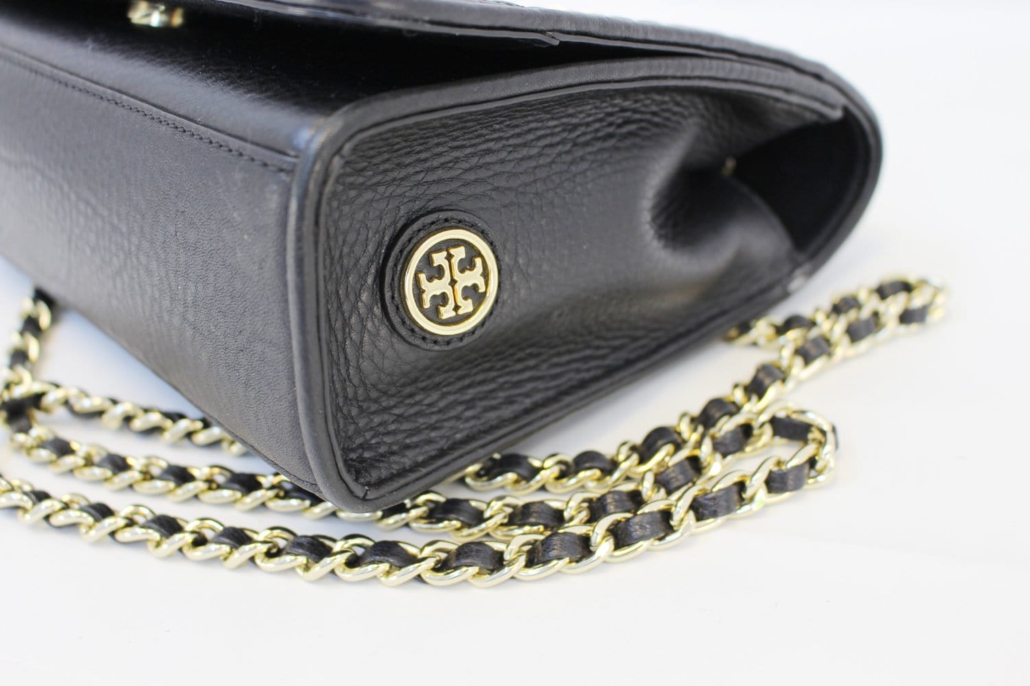 TORY BURCH Bryant Quilted Leather Black Crossbody Bag